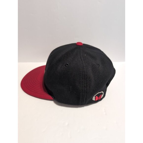 Monster Audio Pacific Headwear SnapBack Hat Cap Car audio Amplifier Black Red - Picture 2 of 9